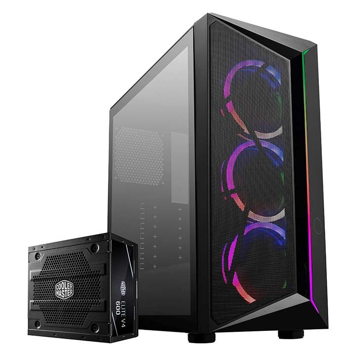 Arabhardware Store Cooler Master CMP510 ARGB + Elite V4 600W 80+