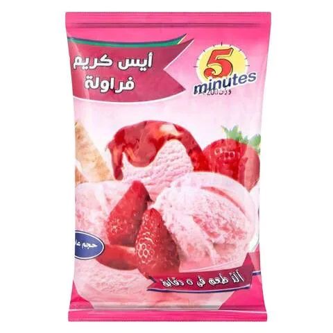 5 مينيتس أيس كريم فراولة - 200جم