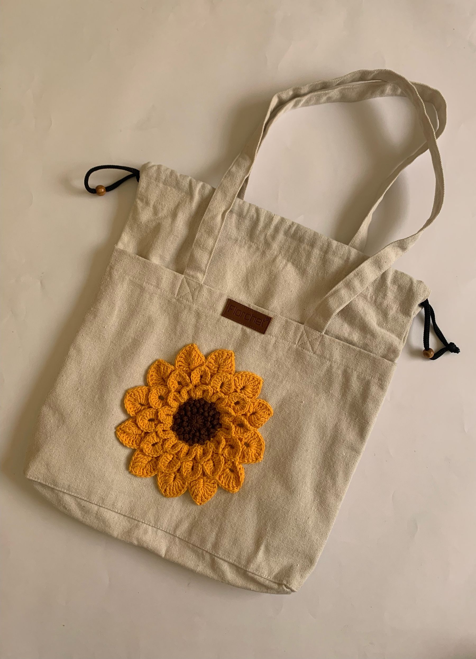 Beige Tote Bag (Dark Yellow)