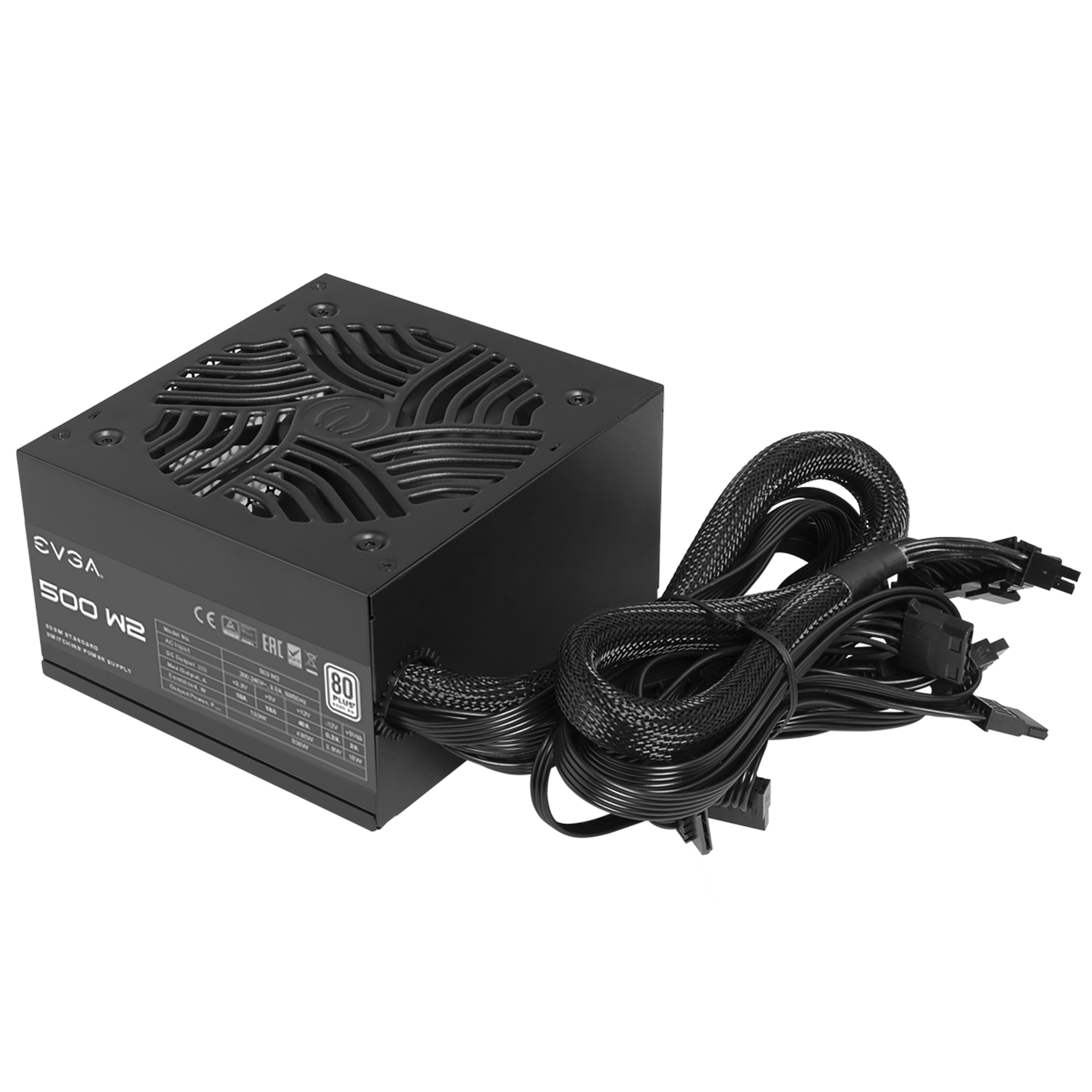 Arabhardware Store EVGA 500 W2 80 Plus WHITE 500W Non Modular 100W2