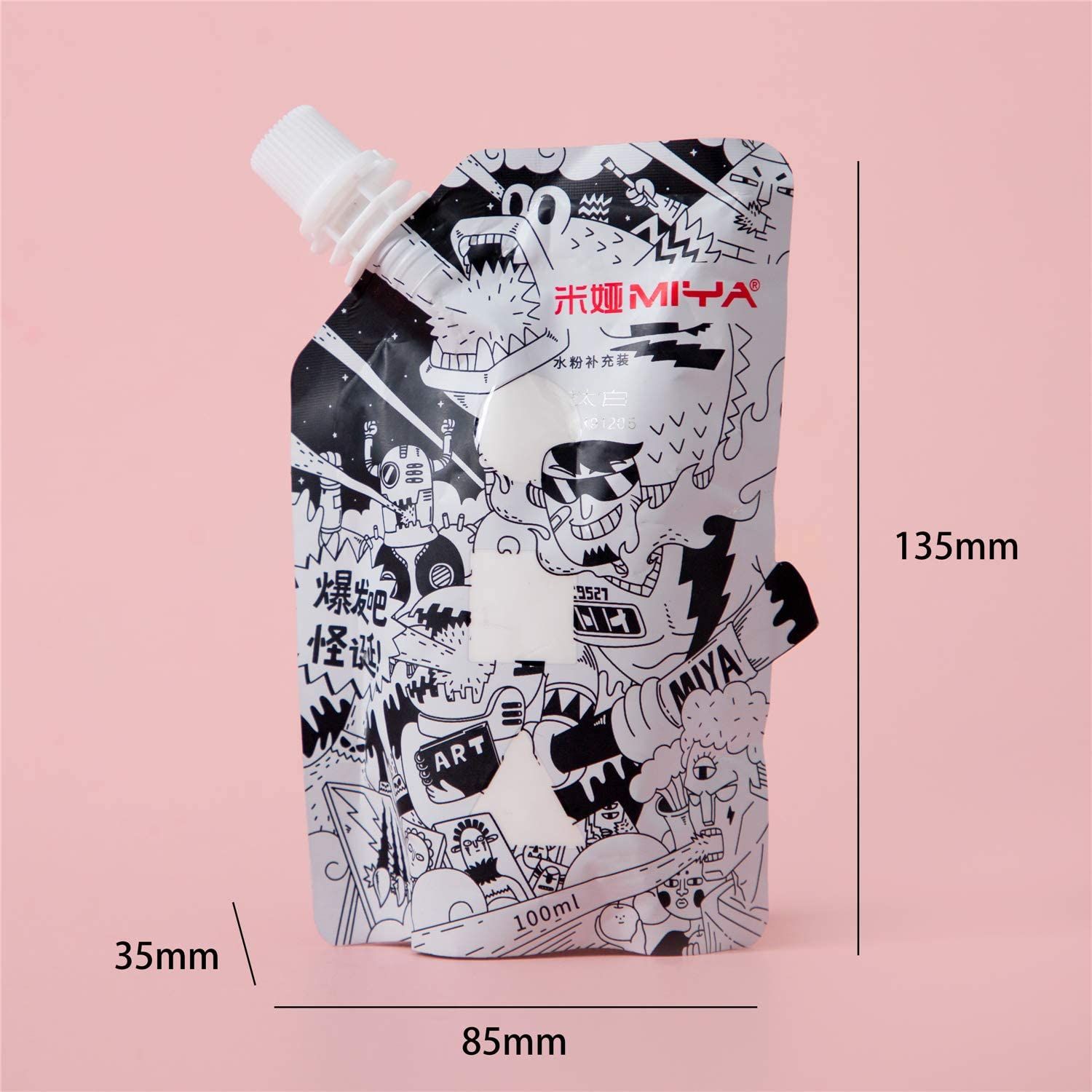 HIMI Gouache Refill Paints, 100ml, Non Toxic Paint for Canva