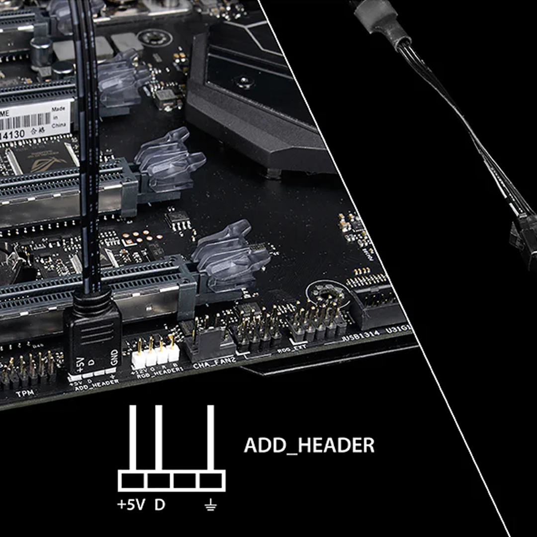 DeepCool RGB 200PRO Motherboard Controlled Addressable RGB L