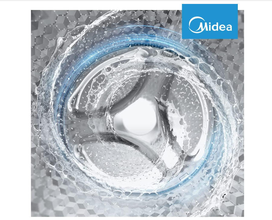 Midea 10KG Front Load Smart Washing Machine with Lunar Dial, CnG.GCC