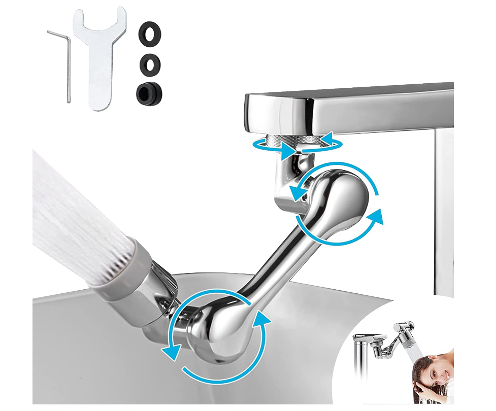 Faucet Extender, Universal Rotating Faucet Extender, 1080 De CnG.GCC