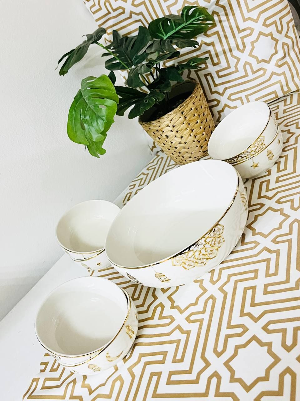 Porcelain Set of 4 PCS Ramadan Pattern