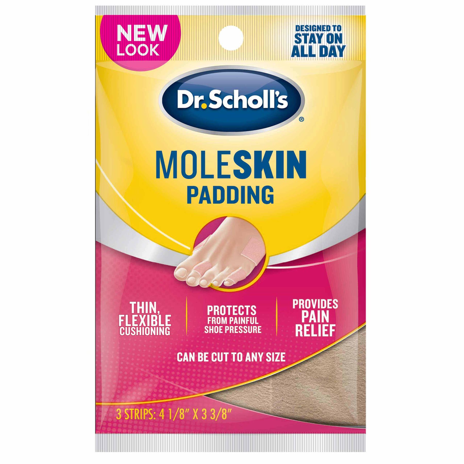 Dr Scholl's Moleskin Padding 3 Strips NICHE TRADING QATAR