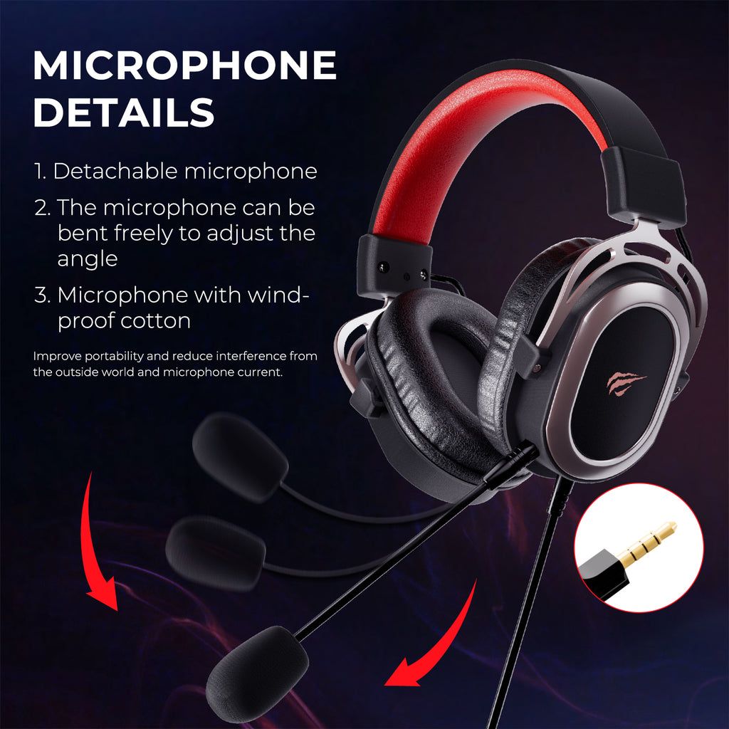 HAVIT H2008D Surround Sound Gaming Headset 3.5mm Black AHW Store