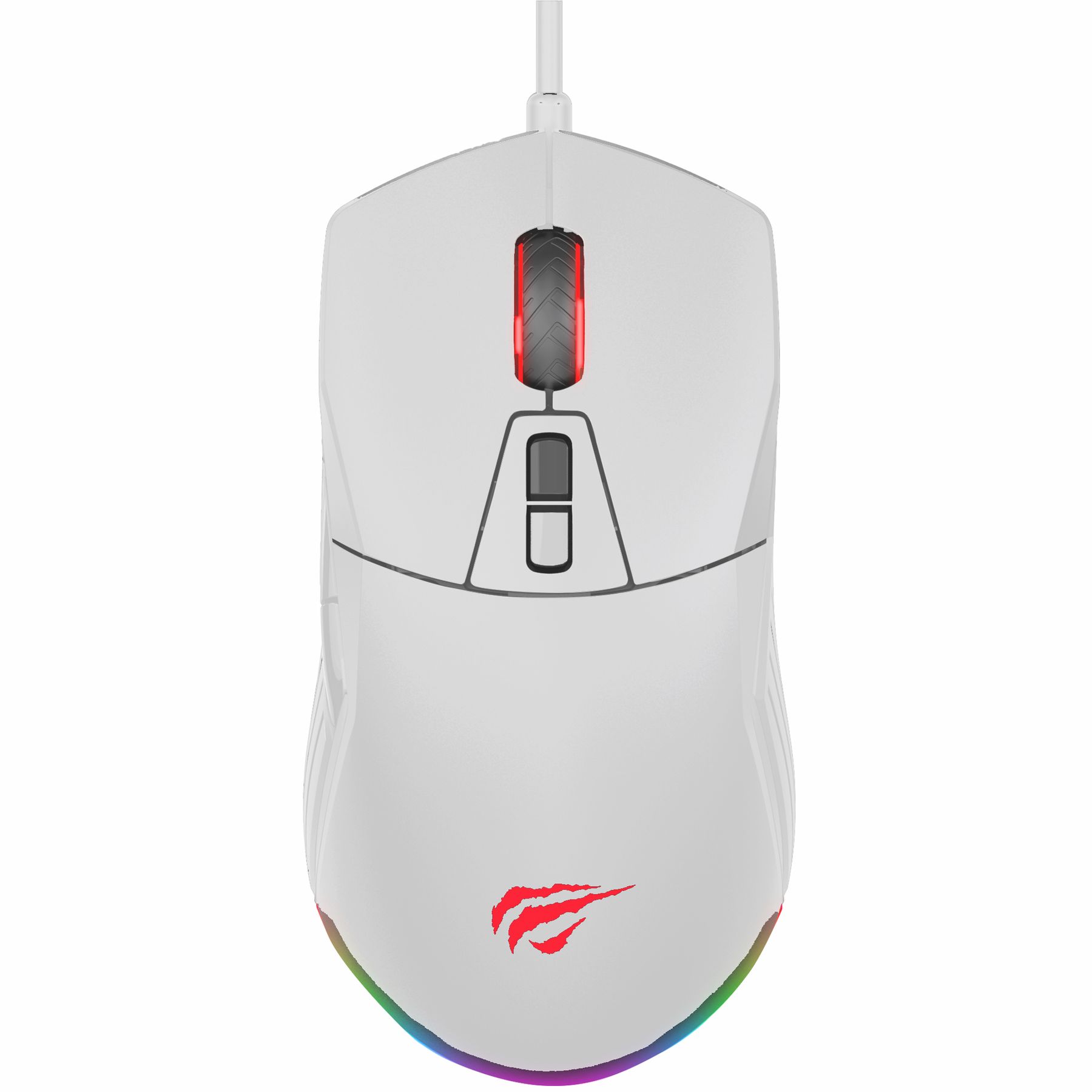 HAVIT ZJMS885 RGB Wired Gaming Mouse 10000 DPI White AHW Store