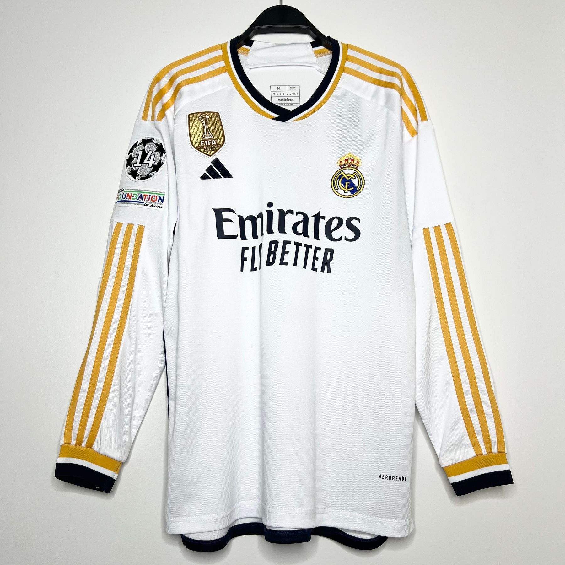 Bellingham #5 Real Madrid 23/24 Home Long Sleeve Jersey | Enigma Sports