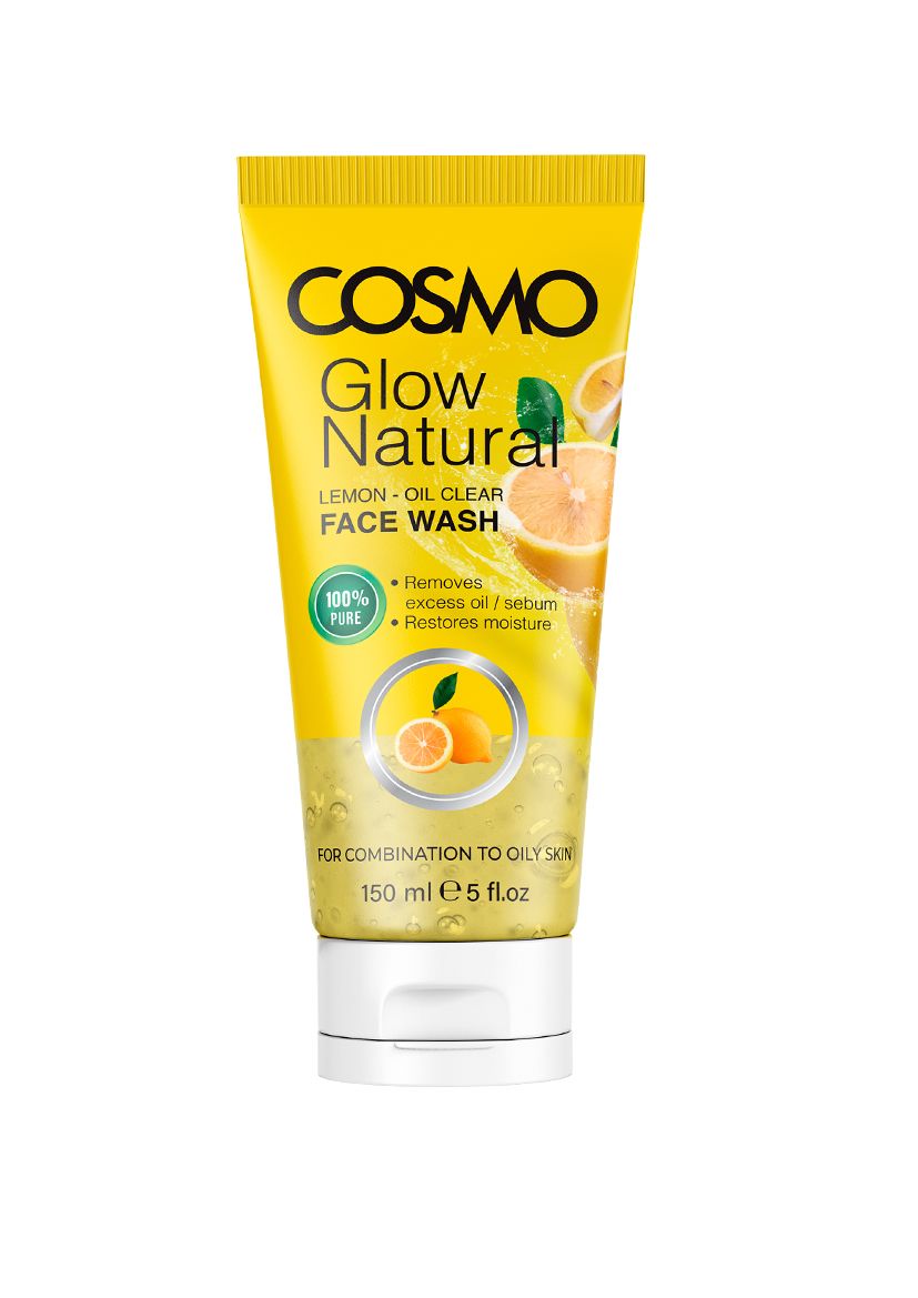 COSMO LEMON GLOW NATURAL FACE WASH 150ML NICHE TRADING QATAR